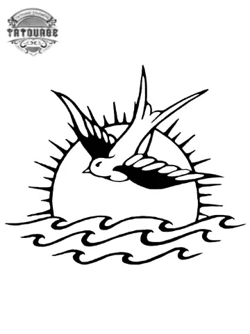 tatouage ephemere soleil couchant Tatouage éphémère soleil couchant