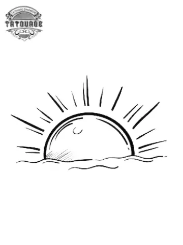 tatouage ephemere soleil dessin Tatouage éphémère soleil dessin