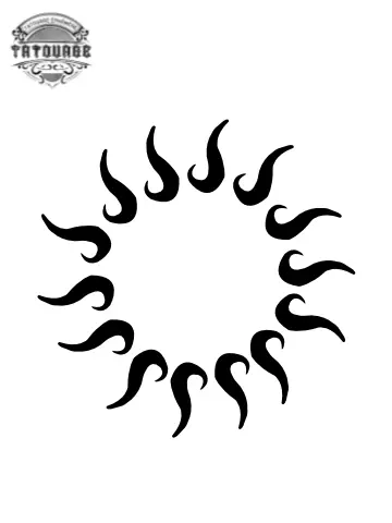tatouage ephemere soleil discret Tatouage éphémère soleil discret