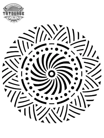 tatouage ephemere soleil mandala homme Tatouage éphémère soleil mandala homme