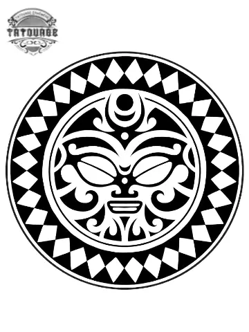 tatouage ephemere soleil marquisien Tatouage éphémère soleil marquisien