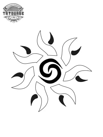 tatouage ephemere soleil petit Tatouage éphémère soleil petit