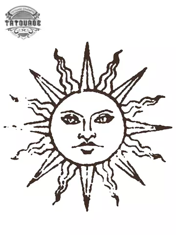 tatouage ephemere soleil tarot Tatouage éphémère soleil tarot