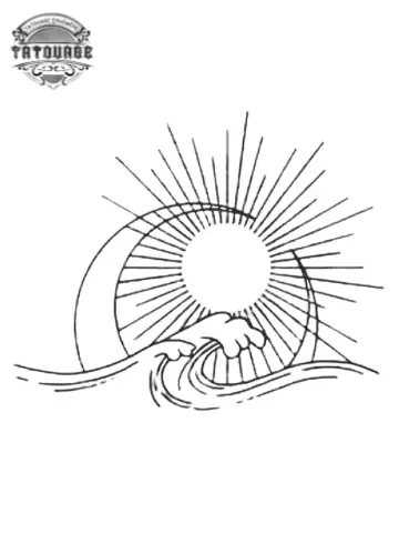 tatouage ephemere soleil voyou Tatouage éphémère soleil voyou