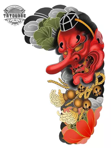 tatouage ephemere yakuza fleur Tatouage éphémère yakuza fleur