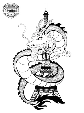 tatouage ephemer dragon paris Tatouage éphémère dragon paris