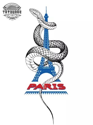 tatouage ephemer serpent paris Tatouage éphémère serpent paris