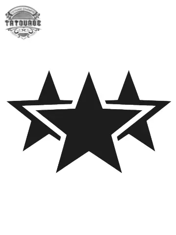 tatouage ephemere 3 etoiles Tatouage éphémère 3 étoiles