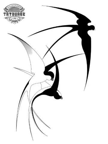 tatouage ephemere 3 hirondelle Tatouage éphémère 3 hirondelle