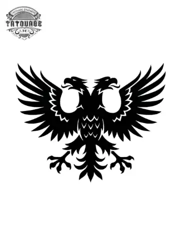 tatouage ephemere aigle a deux tetes Tatouage éphémère aigle à deux têtes