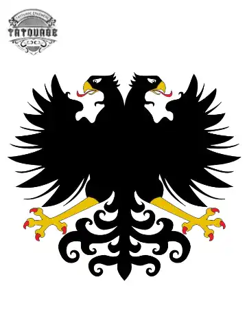 tatouage ephemere aigle bicephate Tatouage éphémère aigle bicéphale