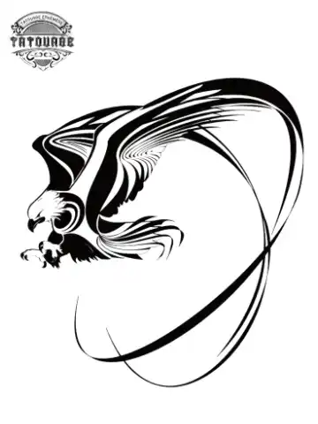 tatouage ephemere aigle facile Tatouage éphémère aigle facile