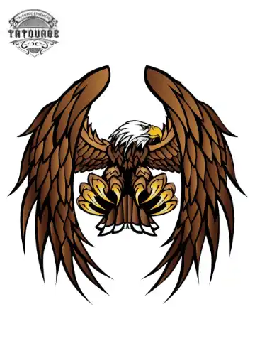 tatouage ephemere aigle imperial Tatouage éphémère aigle impérial
