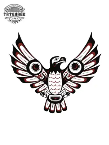 tatouage ephemere aigle inca Tatouage éphémère aigle inca
