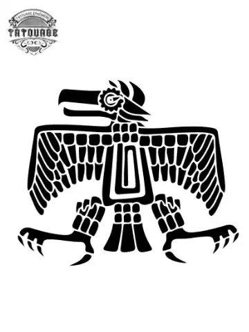 tatouage ephemere aigle mexicain Tatouage éphémère aigle mexicain