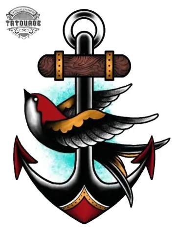 tatouage ephemere ancre de marin Tatouage éphémère ancre de marin