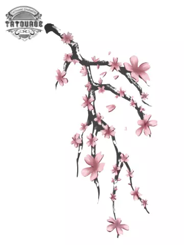 tatouage ephemere arbre fleur de cerisier Tatouage éphémère arbre fleur de cerisier