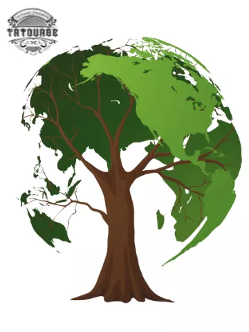 tatouage ephemere arbre monde Tatouage éphémère arbre monde