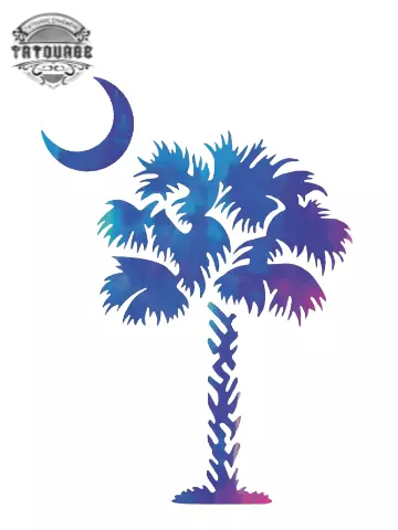 tatouage ephemere arbre palmier Tatouage éphémère arbre palmier