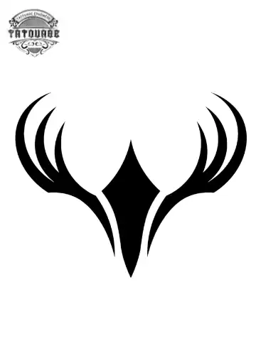 tatouage ephemere bois de cerf Tatouage éphémère bois de cerf