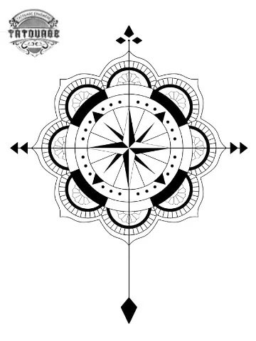 tatouage ephemere boussole feminin Tatouage éphémère boussole féminin