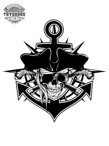 tatouage ephemere boussole pirate Tatouage éphémère boussole pirate