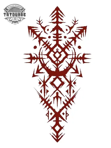 tatouage ephemere boussole viking Tatouage éphémère boussole Viking