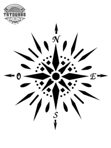 tatouage ephemere boussole Tatouage éphémère boussole