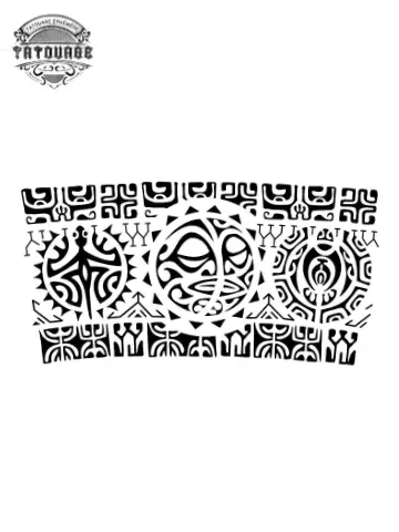 Tatouage éphémère bracelet tahitien