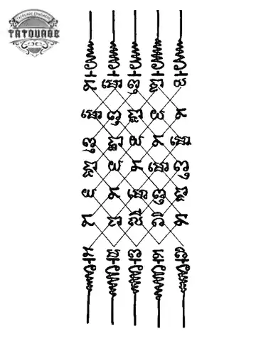 Tatouage éphémère bracelet thaïlandais