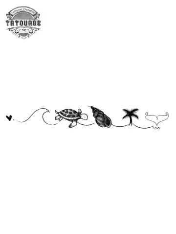 tatouage ephemere bracelet tortue Tatouage éphémère bracelet tortue