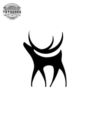 Tatouage éphémère cerf petit