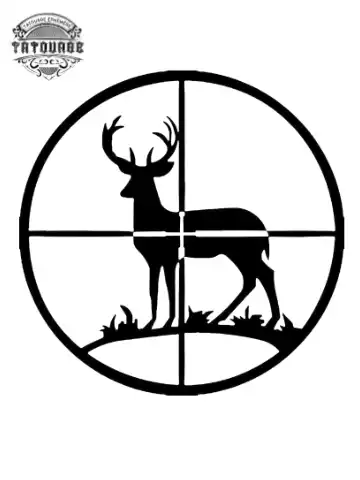 tatouage ephemere chasse cerf Tatouage éphémère chasse cerf