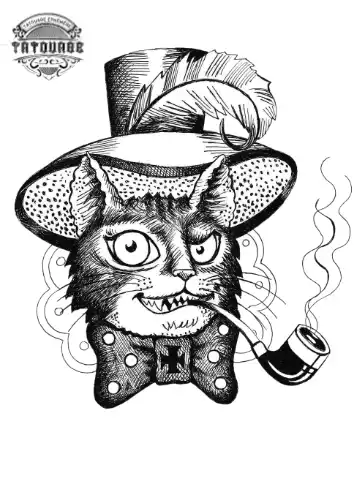 tatouage ephemere chat botte Tatouage éphémère chat botté
