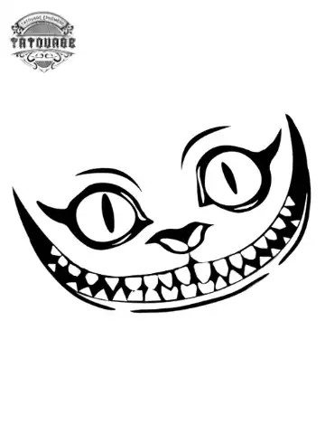 tatouage ephemere chat cheshire Tatouage éphémère chat cheshire