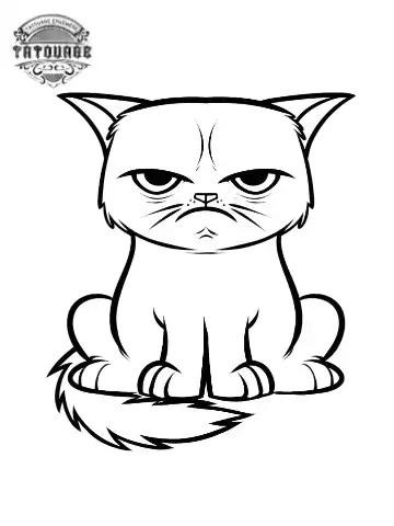 tatouage ephemere chat dessin Tatouage éphémère chat dessin