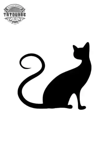 tatouage ephemere chat discret Tatouage éphémère chat discret