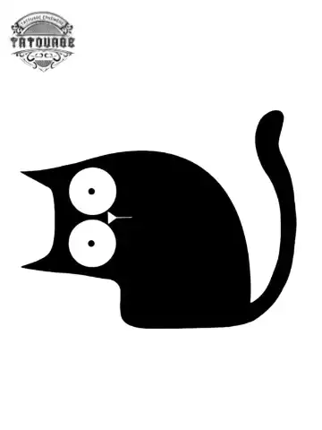 tatouage ephemere chat facile Tatouage éphémère chat facile