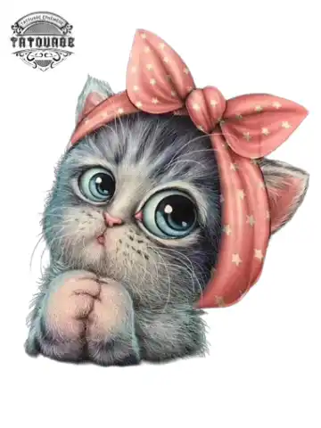 tatouage ephemere chat femme Tatouage éphémère chat femme