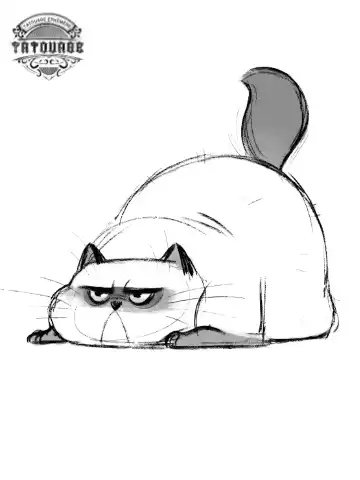 tatouage ephemere chat gros Tatouage éphémère chat gros