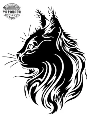 tatouage ephemere chat lion Tatouage éphémère chat lion