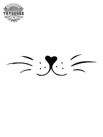 tatouage ephemere chat moustache Tatouage éphémère chat moustache