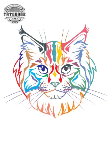 tatouage ephemere chat persan Tatouage éphémère chat persan
