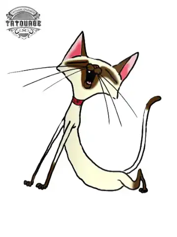tatouage ephemere chat qui s etire Tatouage éphémère chat qui s’étire