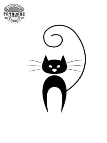 tatouage ephemere chat simple Tatouage éphémère chat simple