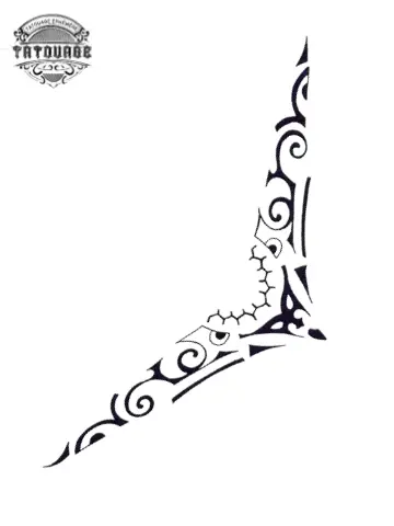 Tatouage éphémère collier tahitien