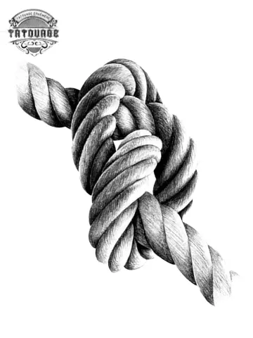 tatouage ephemere cordage marin Tatouage éphémère cordage marin