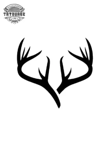 tatouage ephemere corne cerf Tatouage éphémère corne cerf