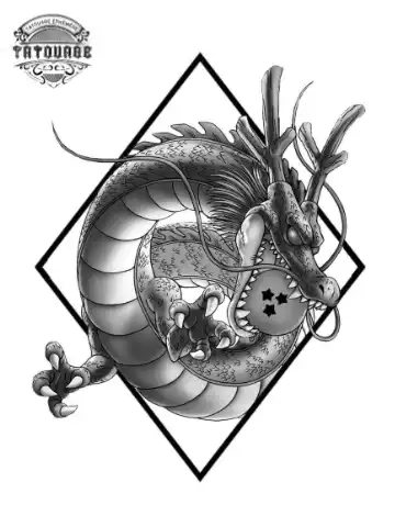 tatouage ephemere dragon ball noir et blanc Tatouage éphémère dragon ball noir et blanc