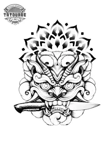 tatouage ephemere dragon chinois femme Tatouage éphémère dragon chinois femme
